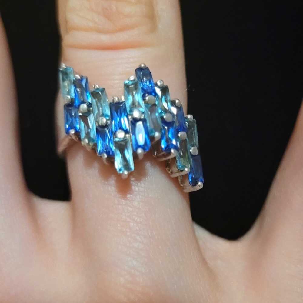 Silver Aquamarine Ring